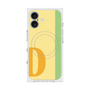 プレミアムスクエアケース with MagSafe［ オリジナル - initial color line - D yellow ］