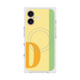 プレミアムスクエアケース with MagSafe［ オリジナル - initial color line - D yellow ］