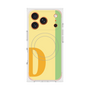 プレミアムスクエアケース with MagSafe［ オリジナル - initial color line - D yellow ］