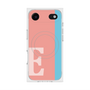 プレミアムスクエアケース with MagSafe［ オリジナル - initial color line - E pink ］