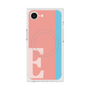 プレミアムスクエアケース with MagSafe［ オリジナル - initial color line - E pink ］
