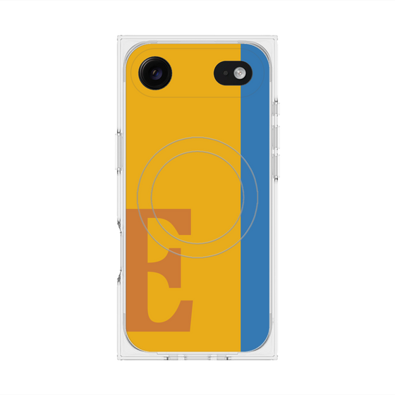 プレミアムスクエアケース with MagSafe［ オリジナル - initial color line - E orange ］