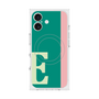 プレミアムスクエアケース with MagSafe［ オリジナル - initial color line - E green ］