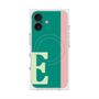 プレミアムスクエアケース with MagSafe［ オリジナル - initial color line - E green ］