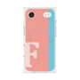 プレミアムスクエアケース with MagSafe［ オリジナル - initial color line - F pink ］