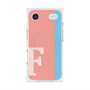 プレミアムスクエアケース with MagSafe［ オリジナル - initial color line - F pink ］
