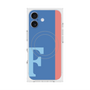 プレミアムスクエアケース with MagSafe［ オリジナル - initial color line - F blue ］