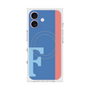 プレミアムスクエアケース with MagSafe［ オリジナル - initial color line - F blue ］