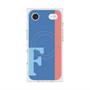 プレミアムスクエアケース with MagSafe［ オリジナル - initial color line - F blue ］
