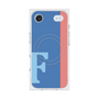 プレミアムスクエアケース with MagSafe［ オリジナル - initial color line - F blue ］