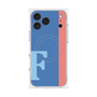プレミアムスクエアケース with MagSafe［ オリジナル - initial color line - F blue ］