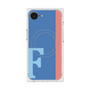 プレミアムスクエアケース with MagSafe［ オリジナル - initial color line - F blue ］