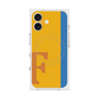 プレミアムスクエアケース with MagSafe［ オリジナル - initial color line - F orange ］