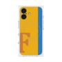 プレミアムスクエアケース with MagSafe［ オリジナル - initial color line - F orange ］