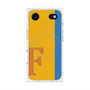 プレミアムスクエアケース with MagSafe［ オリジナル - initial color line - F orange ］