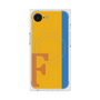 プレミアムスクエアケース with MagSafe［ オリジナル - initial color line - F orange ］