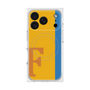 プレミアムスクエアケース with MagSafe［ オリジナル - initial color line - F orange ］