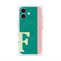 プレミアムスクエアケース with MagSafe［ オリジナル - initial color line - F green ］