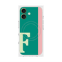 プレミアムスクエアケース with MagSafe［ オリジナル - initial color line - F green ］
