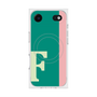 プレミアムスクエアケース with MagSafe［ オリジナル - initial color line - F green ］