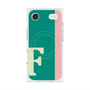 プレミアムスクエアケース with MagSafe［ オリジナル - initial color line - F green ］