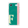 プレミアムスクエアケース with MagSafe［ オリジナル - initial color line - F green ］