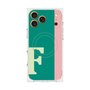 プレミアムスクエアケース with MagSafe［ オリジナル - initial color line - F green ］
