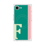 プレミアムスクエアケース with MagSafe［ オリジナル - initial color line - F green ］