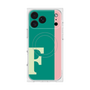 プレミアムスクエアケース with MagSafe［ オリジナル - initial color line - F green ］