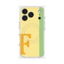 プレミアムスクエアケース with MagSafe［ オリジナル - initial color line - F yellow ］