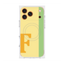 プレミアムスクエアケース with MagSafe［ オリジナル - initial color line - F yellow ］