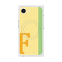 プレミアムスクエアケース with MagSafe［ オリジナル - initial color line - F yellow ］