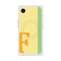 プレミアムスクエアケース with MagSafe［ オリジナル - initial color line - F yellow ］