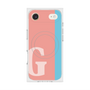プレミアムスクエアケース with MagSafe［ オリジナル - initial color line - G pink ］
