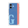 プレミアムスクエアケース with MagSafe［ オリジナル - initial color line - G blue ］