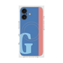 プレミアムスクエアケース with MagSafe［ オリジナル - initial color line - G blue ］