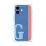 プレミアムスクエアケース with MagSafe［ オリジナル - initial color line - G blue ］