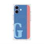 プレミアムスクエアケース with MagSafe［ オリジナル - initial color line - G blue ］