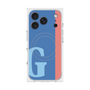 プレミアムスクエアケース with MagSafe［ オリジナル - initial color line - G blue ］