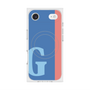 プレミアムスクエアケース with MagSafe［ オリジナル - initial color line - G blue ］