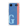 プレミアムスクエアケース with MagSafe［ オリジナル - initial color line - G blue ］