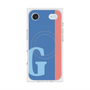 プレミアムスクエアケース with MagSafe［ オリジナル - initial color line - G blue ］