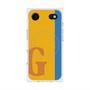 プレミアムスクエアケース with MagSafe［ オリジナル - initial color line - G orange ］