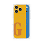 プレミアムスクエアケース with MagSafe［ オリジナル - initial color line - G orange ］