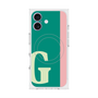 プレミアムスクエアケース with MagSafe［ オリジナル - initial color line - G green ］