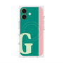 プレミアムスクエアケース with MagSafe［ オリジナル - initial color line - G green ］