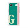 プレミアムスクエアケース with MagSafe［ オリジナル - initial color line - G green ］
