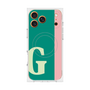 プレミアムスクエアケース with MagSafe［ オリジナル - initial color line - G green ］