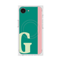 プレミアムスクエアケース with MagSafe［ オリジナル - initial color line - G green ］