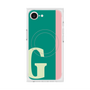 プレミアムスクエアケース with MagSafe［ オリジナル - initial color line - G green ］